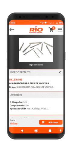 Catálogo electrónico RIO para la aplicación Android