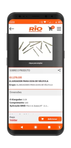 Catálogo electrónico RIO para la aplicación Android